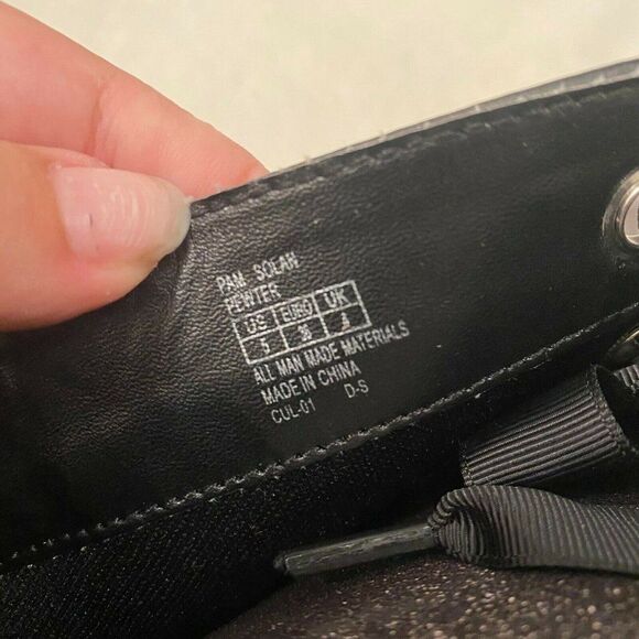 Circus By Sam Edelman Womens Taupe Glitter Round Toe Lace Up Combat Boot Size 5 - Picture 8 of 8